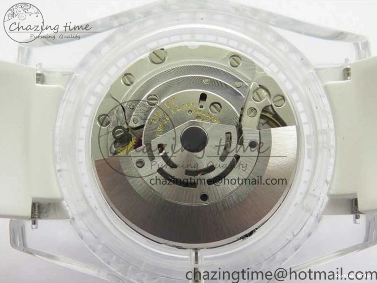 0512 Submariner Phantomlab Transparent KZF Best Edition Deep Blue Dial on White Rubber Strap VR WellDesigned 2568